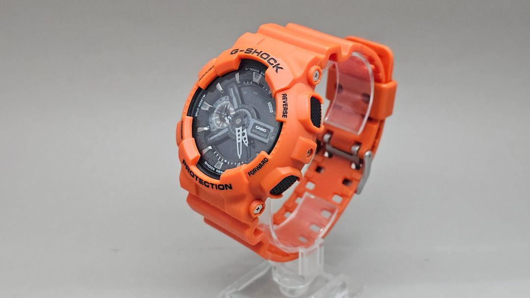 카시오 지샥 GA-110MR 오렌지 검판 이미지