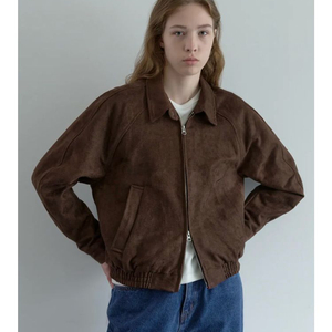 [poszer] 포저 스웨이드 해링턴 자켓 브라운