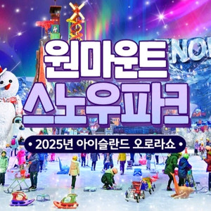 원마운트 스노우파크 워터파크 종일권 입장권
