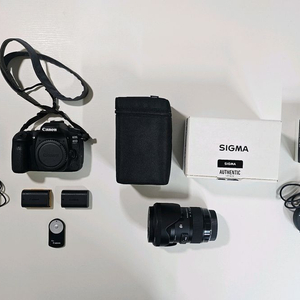 DSLR 캐논 EOS 80D + 아트 시그마 18-35mm 렌즈 (UFO렌즈) + USB독 이미지