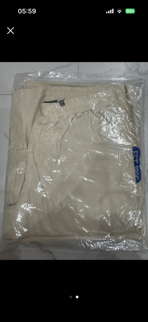 뉴발란스 키즈 트레이닝 세트 160 크림색 새제품--1