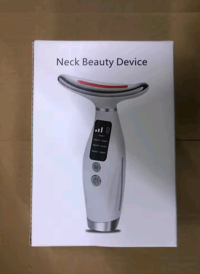 새상품 LED 넥 뷰티 디바이스 목/얼굴 마사지기--5