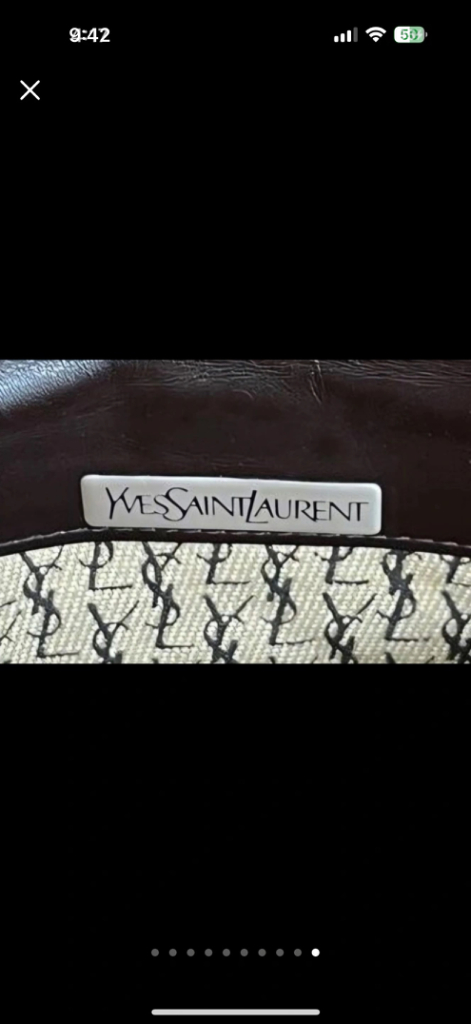 정품 입생로랑 클러치백--9