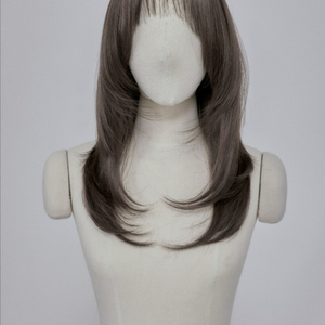 핑크에이지 소프트 울프컷 이치카 블랙 색상 가발입니다 새제품