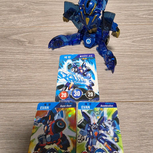 터닝메카드W 에반 Gold Special Edition+메카드 3장