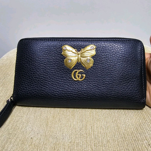 구찌 장지갑 애니멀 파르팔레 나비금장장식 정품 운포