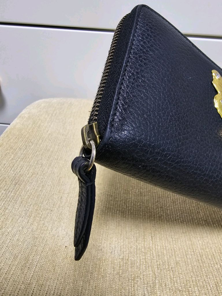 구찌 장지갑 애니멀 파르팔레 나비금장장식 정품 운포--3