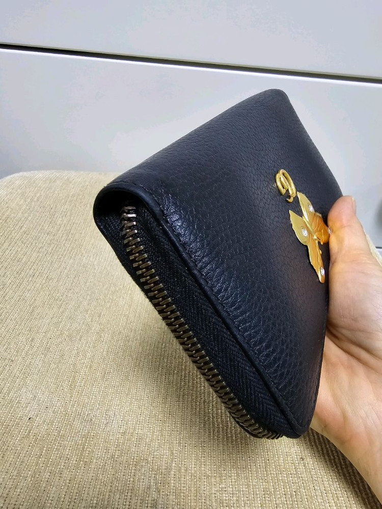 구찌 장지갑 애니멀 파르팔레 나비금장장식 정품 운포--4