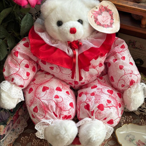 45cm) 앤틱빈티지인형 프릴 테디베어 고전곰인형 빈티지소품 모리걸히메갸루 y2k 빈티지토이 고전완구