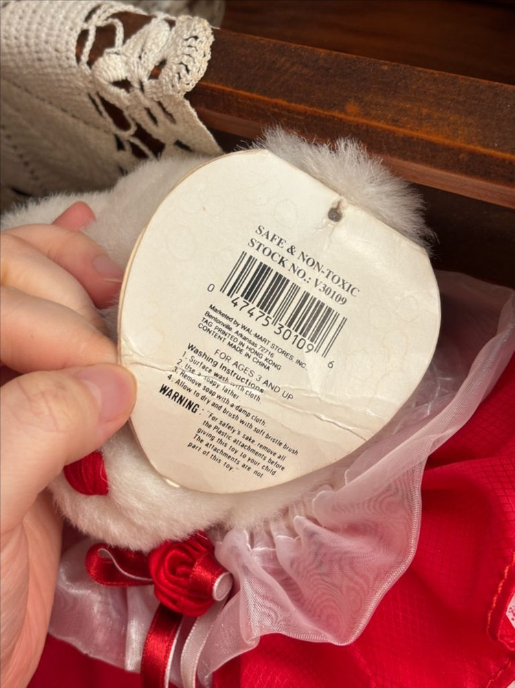 45cm) 앤틱빈티지인형 프릴 테디베어 고전곰인형 빈티지소품 모리걸히메갸루 y2k 빈티지토이 고전완구--8