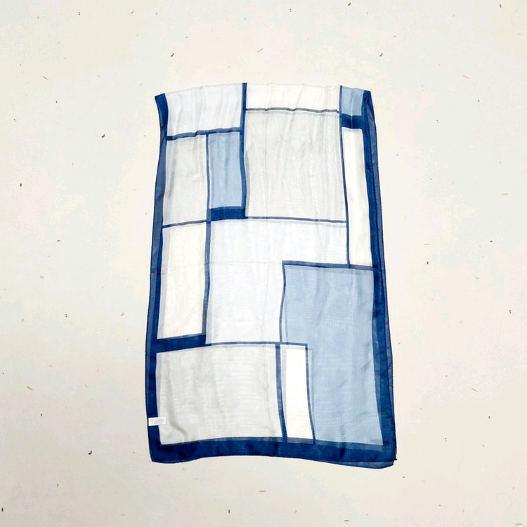 니나리찌 스카프 실크스카프 실크100% 머플러--1