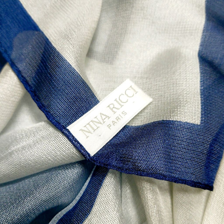 니나리찌 스카프 실크스카프 실크100% 머플러--2