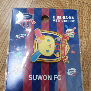(새상품) 수원FC 산리오 우사하나 메탈뱃지