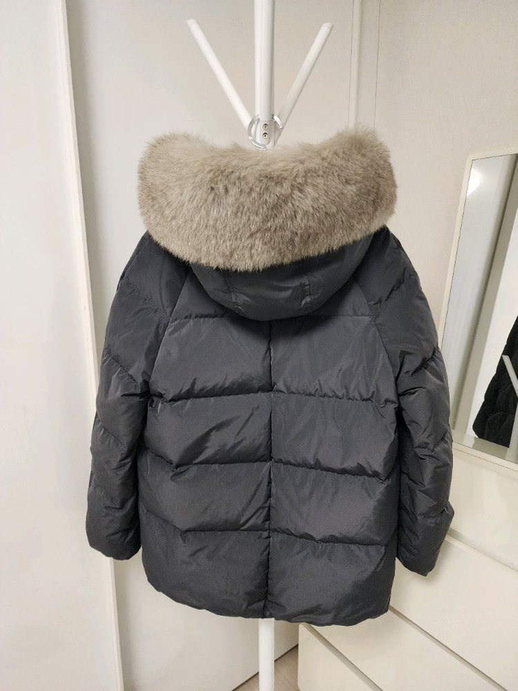 지컷 폭스퍼 구스 패딩 점퍼 이미지