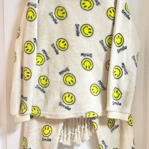 유아 아동 스마일 밍크 극세사 수면잠옷 75 (130사이즈)