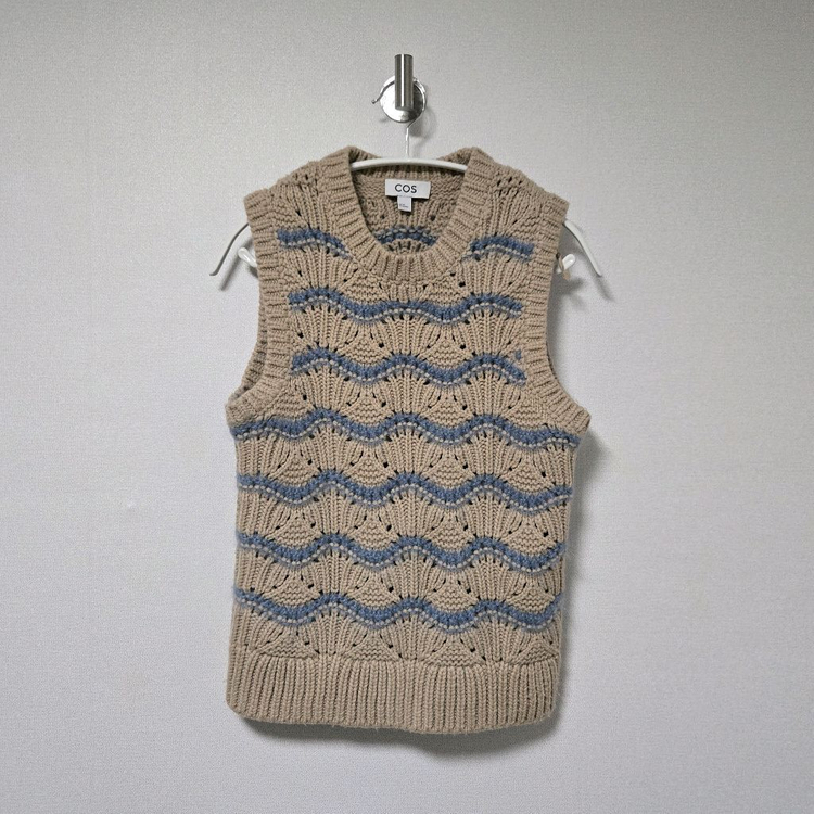 코스 모헤어 니트 베스트 /여성 조끼/여성 베스트--2