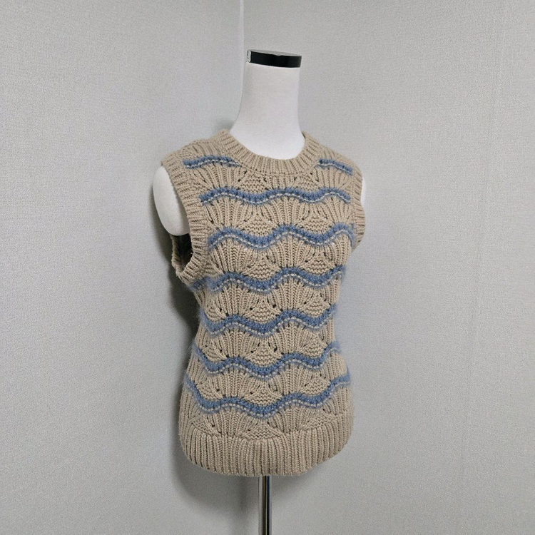 코스 모헤어 니트 베스트 /여성 조끼/여성 베스트--7