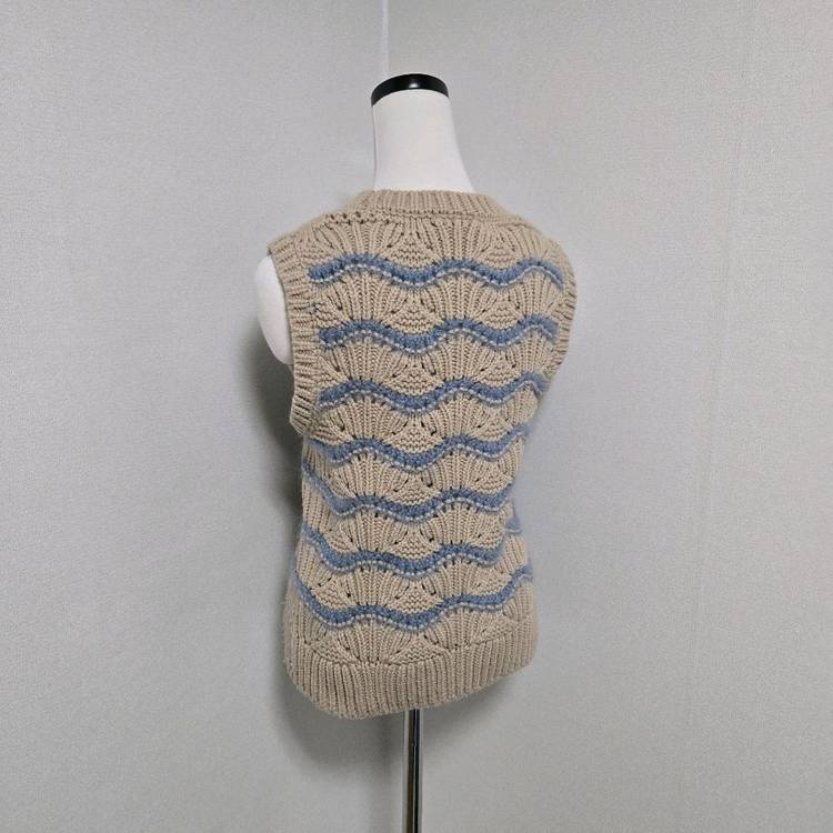 코스 모헤어 니트 베스트 /여성 조끼/여성 베스트--8