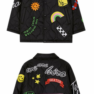 히로 모티브 퀼팅 자켓 160