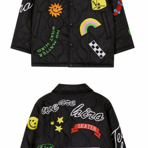 히로 모티브 퀼팅 자켓 160