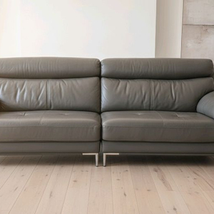 다우닝 이태리 천연 통가죽 4인 일자형 소파쇼파 서울경기근거리 무료배송