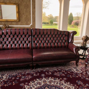 체스터필드 이태리 전체 천연 가죽 4인+1인 소파