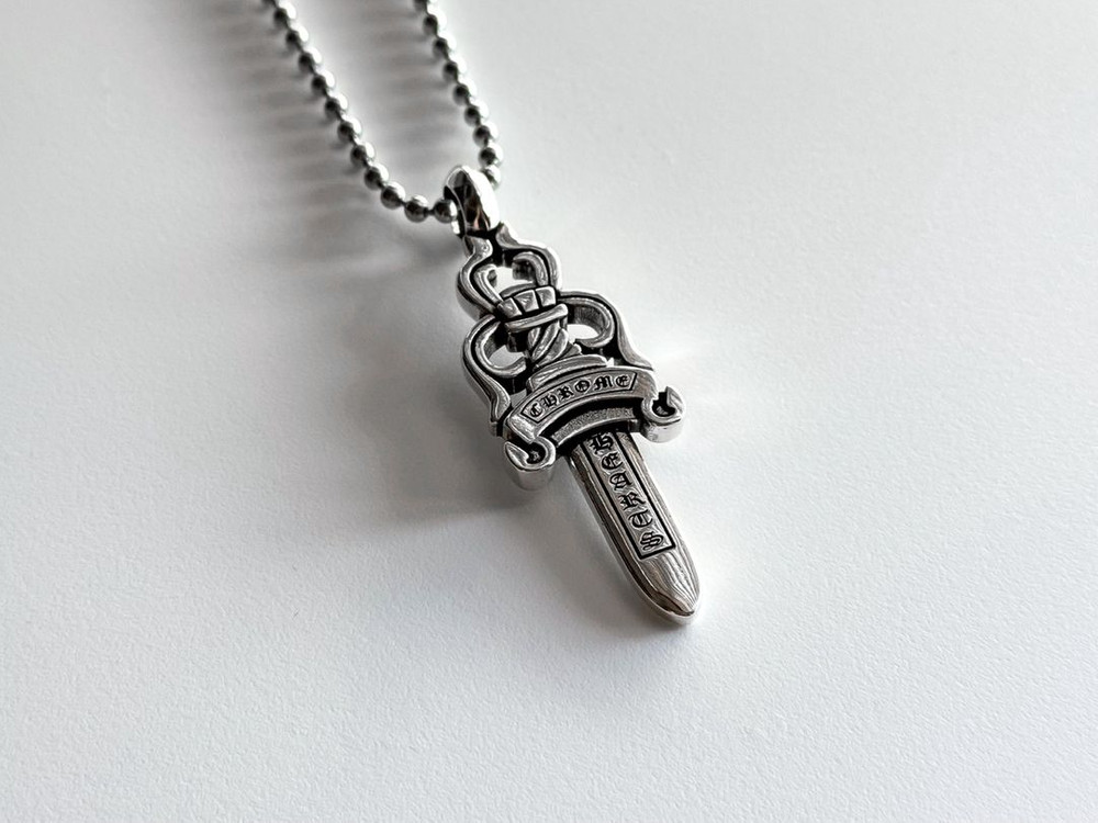 크롬하츠 대거 목걸이(라지 사이즈)택포--4