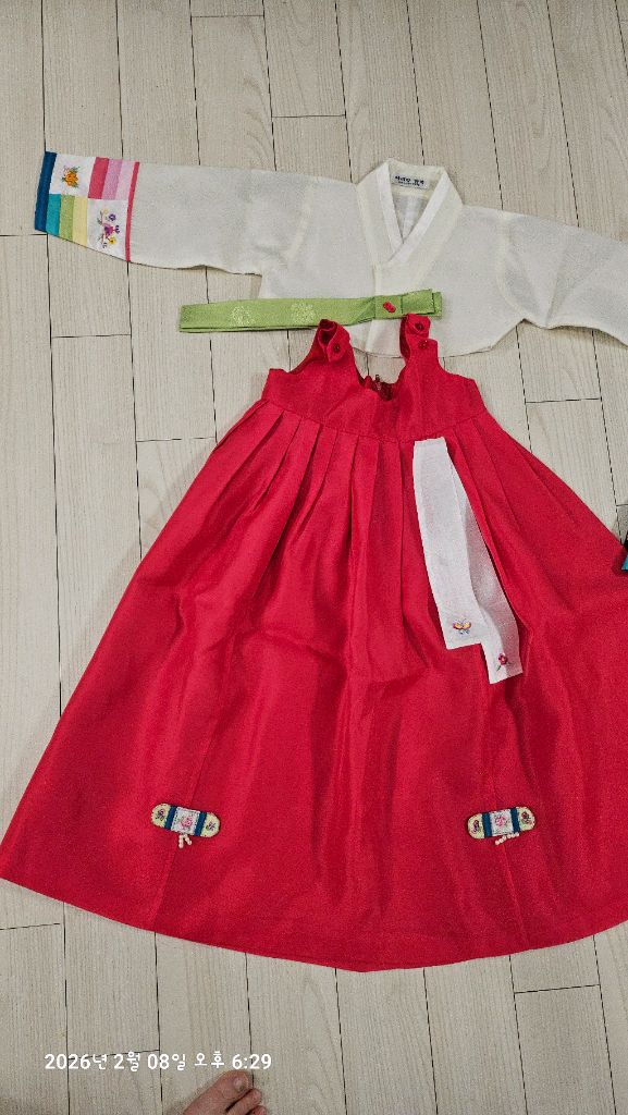 여아 한복 3 호 한복+조끼 3세4세 이미지