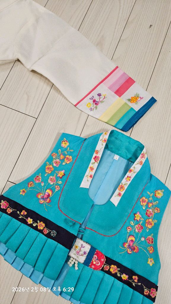 여아 한복 3 호 한복+조끼 3세4세 이미지