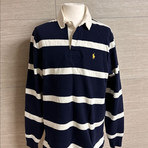폴로 랄프로렌 단가라 스트라이프 럭비 기모 pk 카라티(네이비/옐로우포니)