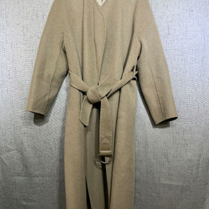 쉬즈미스 캐시미어 블렌드 노카라 벨티드 롱코트 FREE