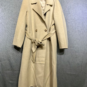 [모건/MORGAN] 캐시미어 혼방 벨티드 롱코트 66