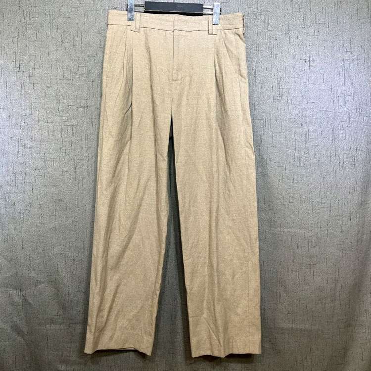 [82/32] 시스템옴므 린넨 혼방 와이드 핏 팬츠 (베이지)--6