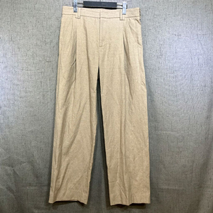 [82/32] 시스템옴므 린넨 혼방 와이드 핏 팬츠 (베이지)