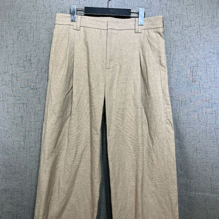 [82/32] 시스템옴므 린넨 혼방 와이드 핏 팬츠 (베이지)--1