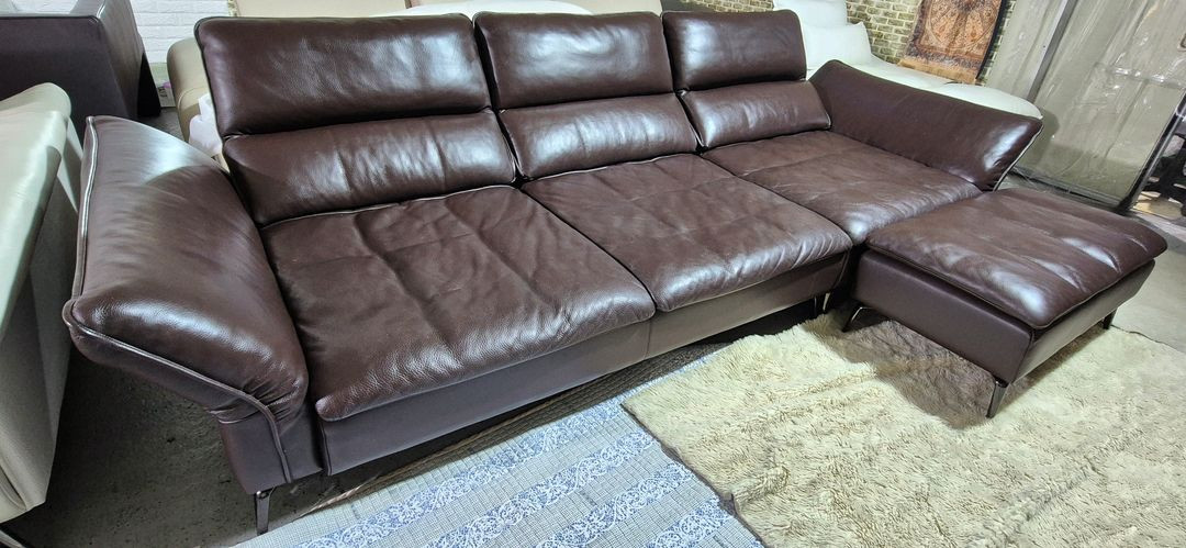 자코모 체스트 럭스 이태리 전체 통가죽 스윙소파+스툴 서울경기무료배송--3