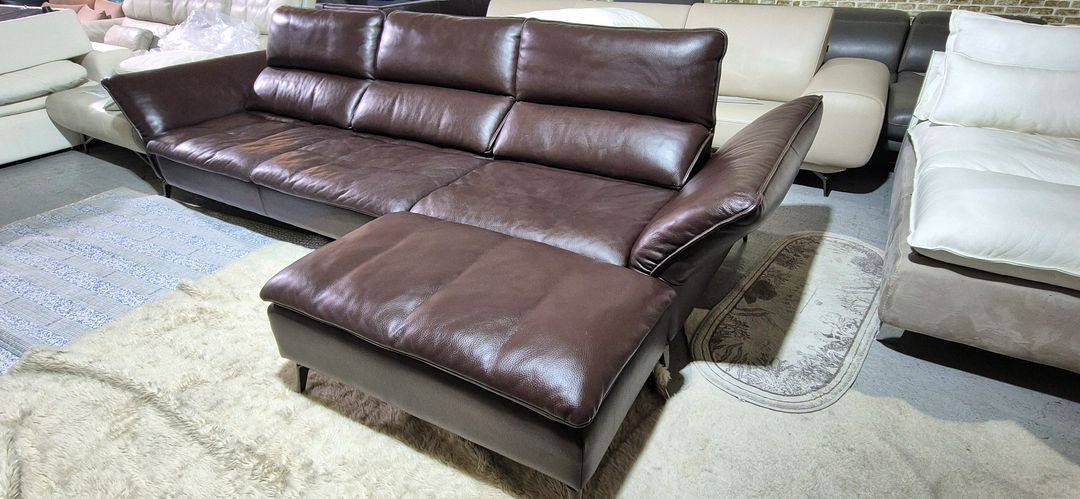 자코모 체스트 럭스 이태리 전체 통가죽 스윙소파+스툴 서울경기무료배송--4