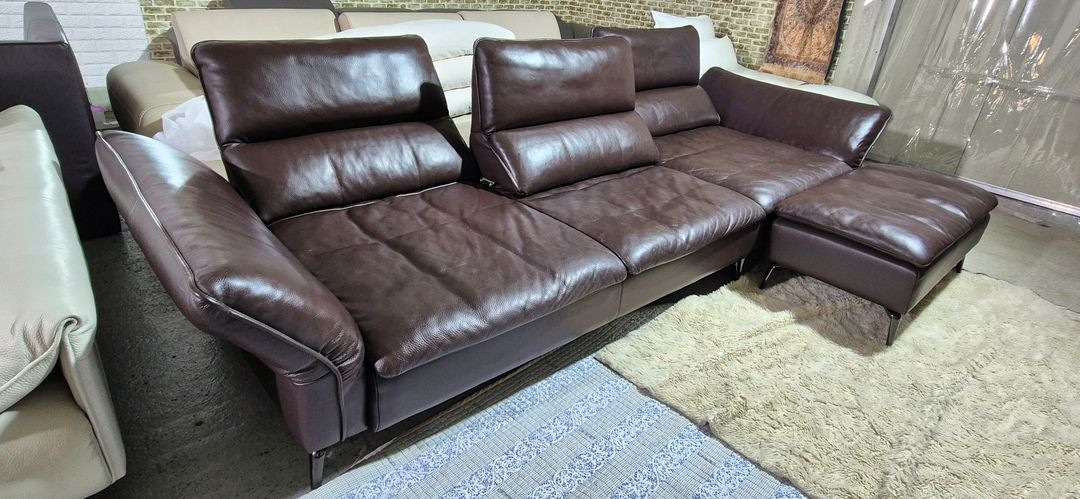 자코모 체스트 럭스 이태리 전체 통가죽 스윙소파+스툴 서울경기무료배송--6