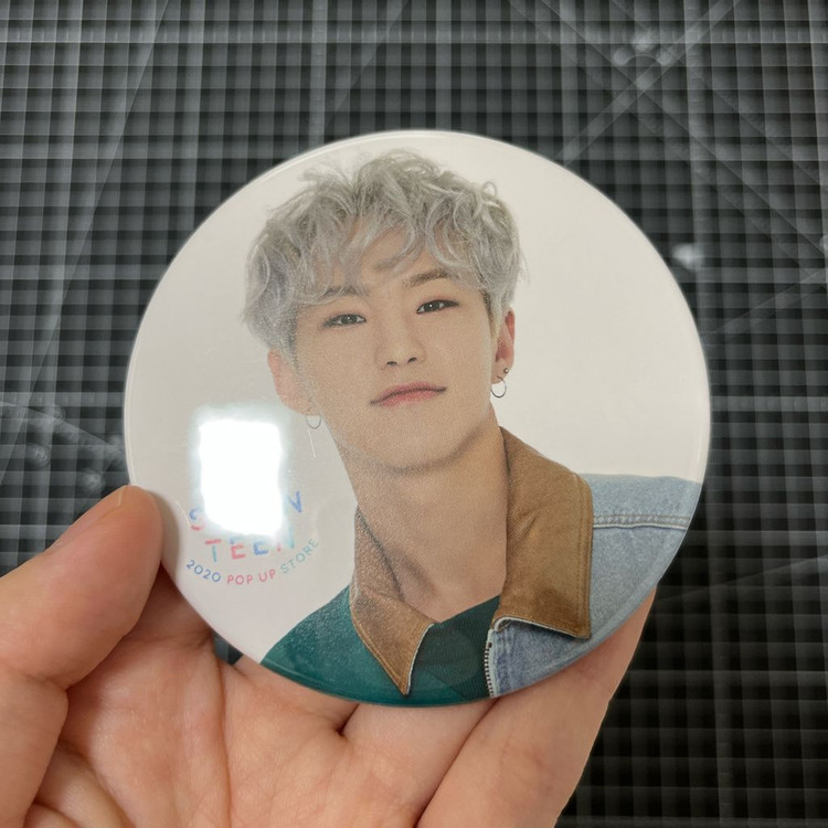 세븐틴 2020 일본 팝업 스토어 아크릴 키링 캔뱃지 보이스 키링 이미지