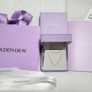 골든듀 리라인 체인 핑크골드 18인치