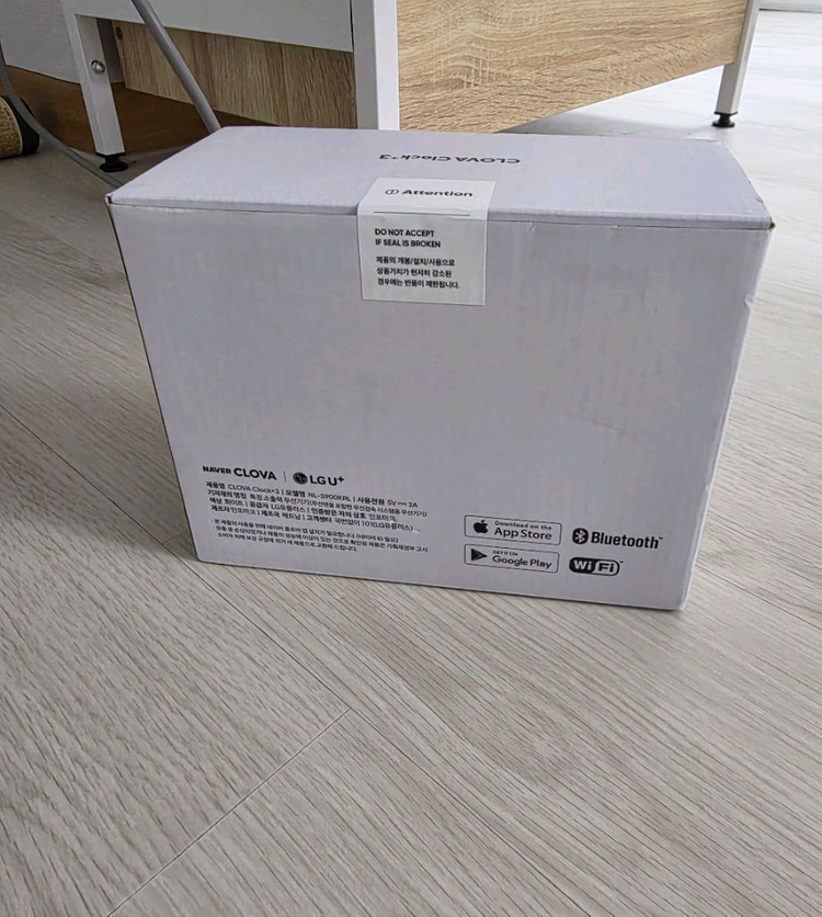 클로바 클락+ 3세대 AI 스피커 새제품--1