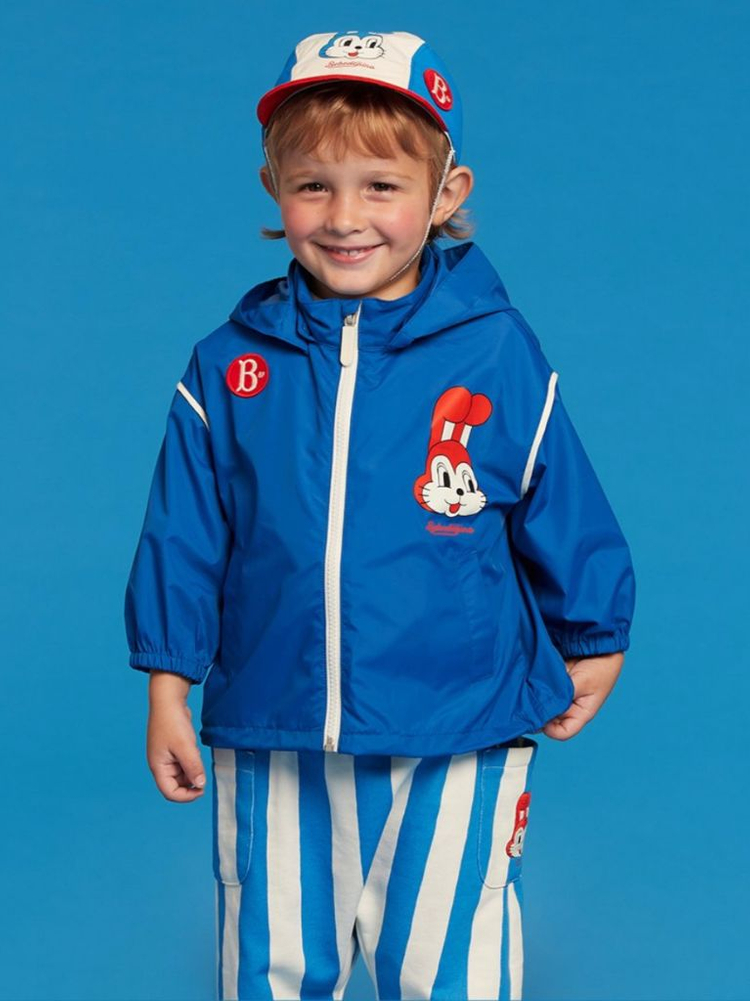 (새상품)베베드피노 메르시버니 바람막이 점퍼, 모자 100--1