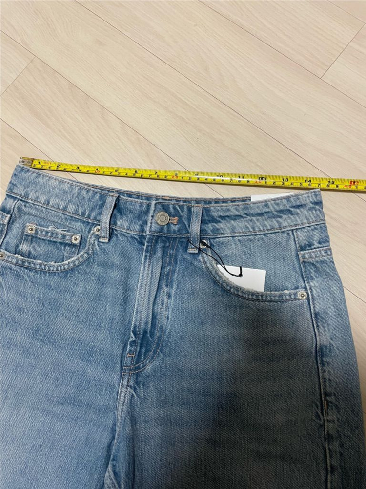 새상품) 자라 36 버뮤다 데님 팬츠 코스 마시모두띠 한섬 비이커 랑방 구호 타임 가니 빈폴 닥스 스타일--3