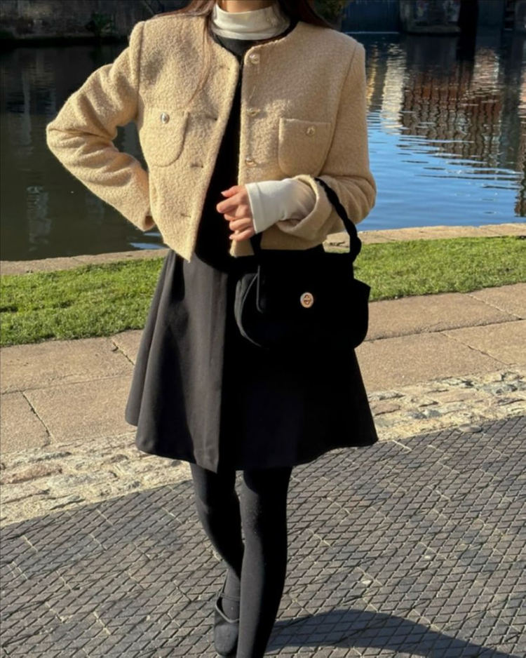 리얼코코 르웰린 부클 트위드 자켓 F(44~66)--2