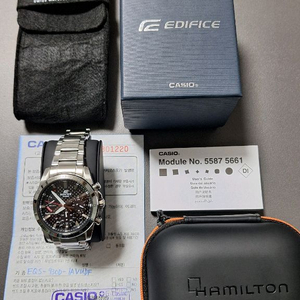 (파격 할인)[풀박스] 카시오 에디피스 크로노그래프 시계(EQS-930) (정가 32만원)