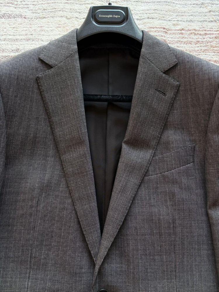 에르메네질도 제냐 백화점매장판 15milmil15 최고급 핸드쏘운 버드아이 수트--3