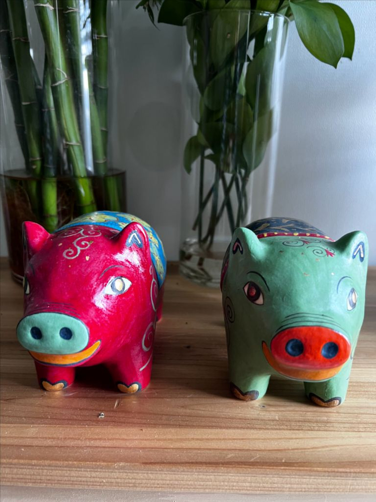 풍수인형 꼭두도예 돼지 2종 이미지