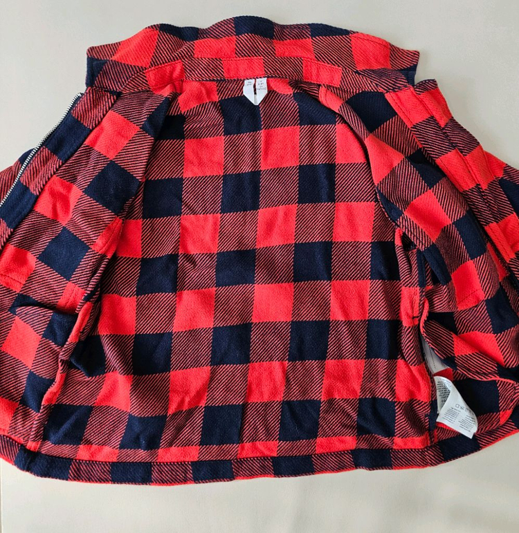 아르켓 키즈 체크 플란넬 셔츠 집업 자켓 이미지