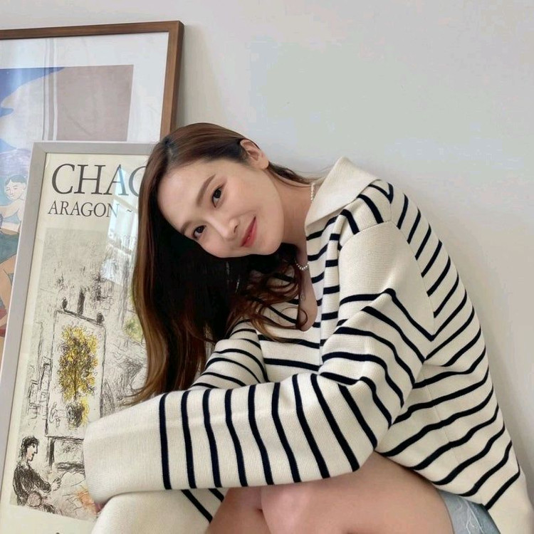 아르켓 스트라이프 코튼 스웨터 이미지