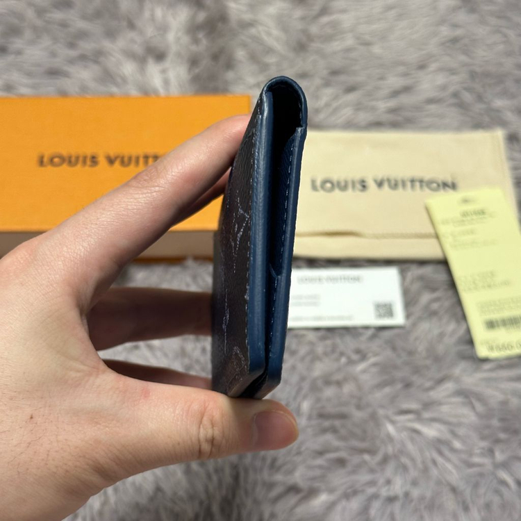 [풀구성] 루이비통 이클립스 오거나이저 카드지갑 네이비 신형--4